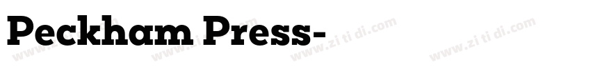 Peckham Press字体转换